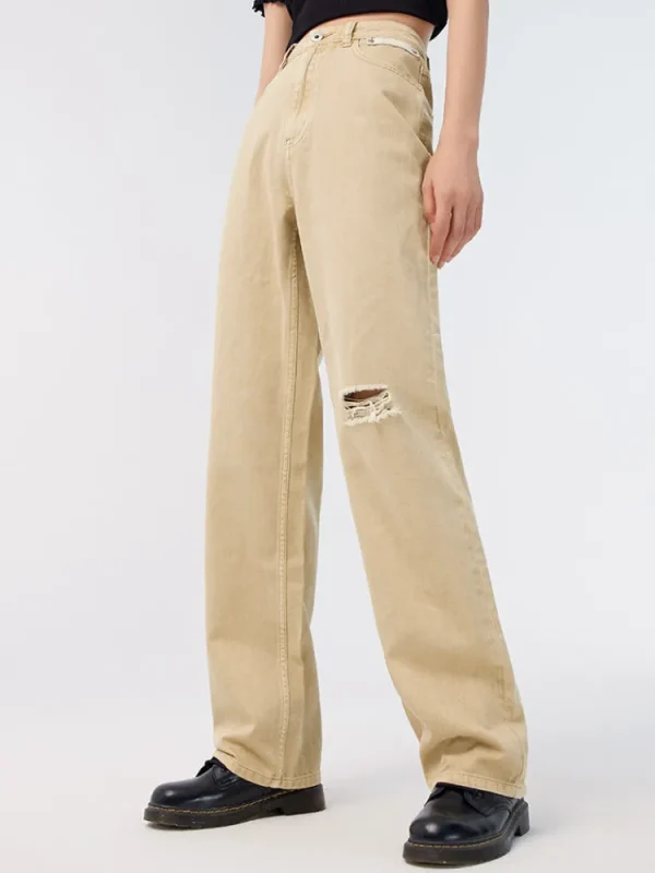 Women SEMIR Ladies Denim Long-staple Cotton Straight Pants