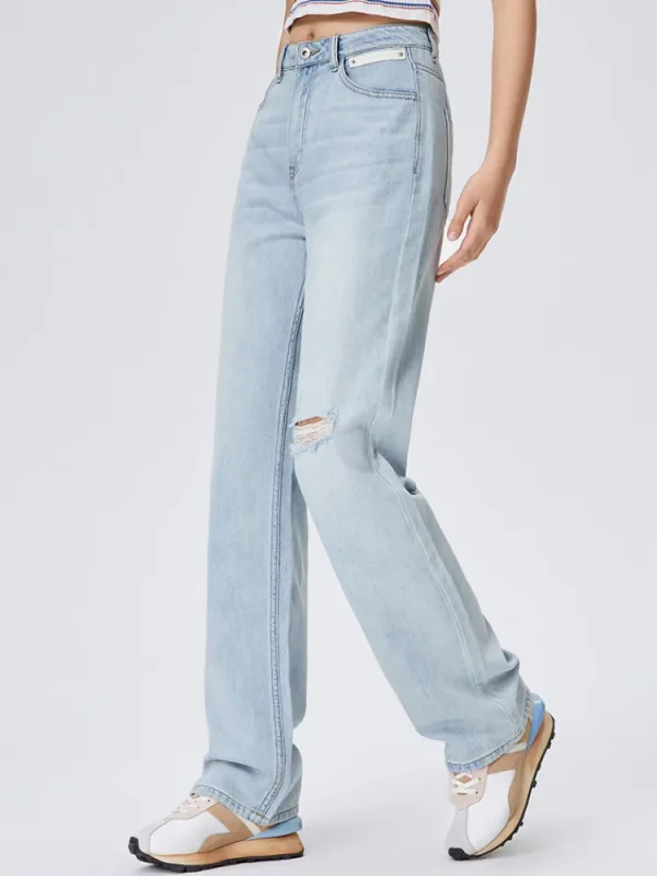 Women SEMIR Ladies Denim Long-staple Cotton Straight Pants