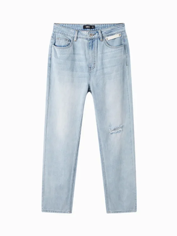 Women SEMIR Ladies Denim Long-staple Cotton Straight Pants