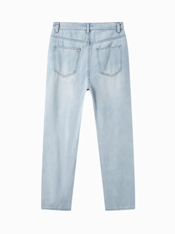 Women SEMIR Ladies Denim Long-staple Cotton Straight Pants