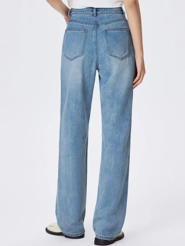 Women SEMIR Ladies Denim Long-staple Cotton Straight Pants