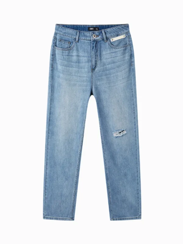Women SEMIR Ladies Denim Long-staple Cotton Straight Pants