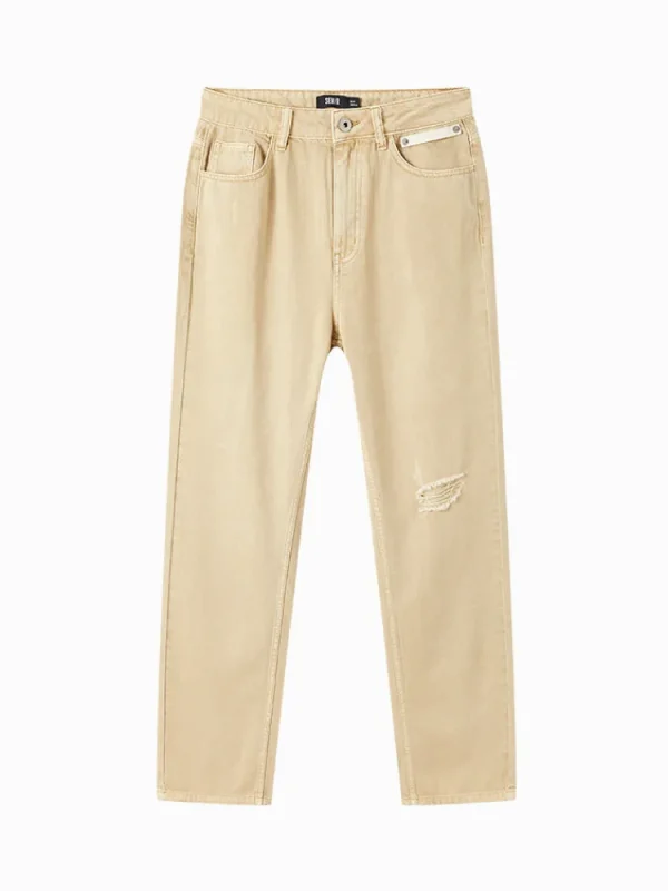 Women SEMIR Ladies Denim Long-staple Cotton Straight Pants