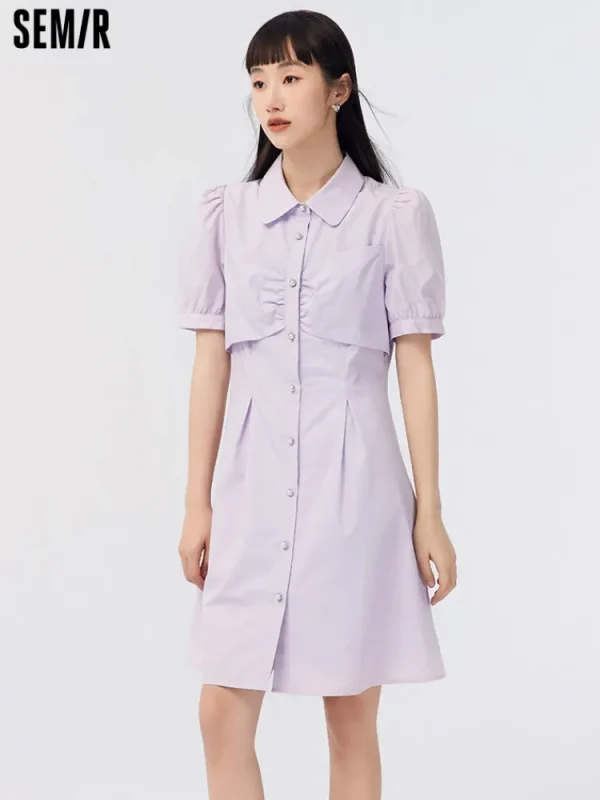Women SEMIR Ladies Woven Cotton Dress