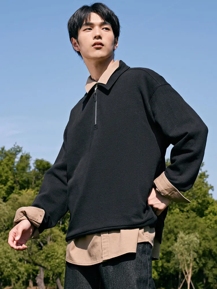 men_half_cardigan_sweater_1.webp SEMIR Men Half Cardigan Sweater