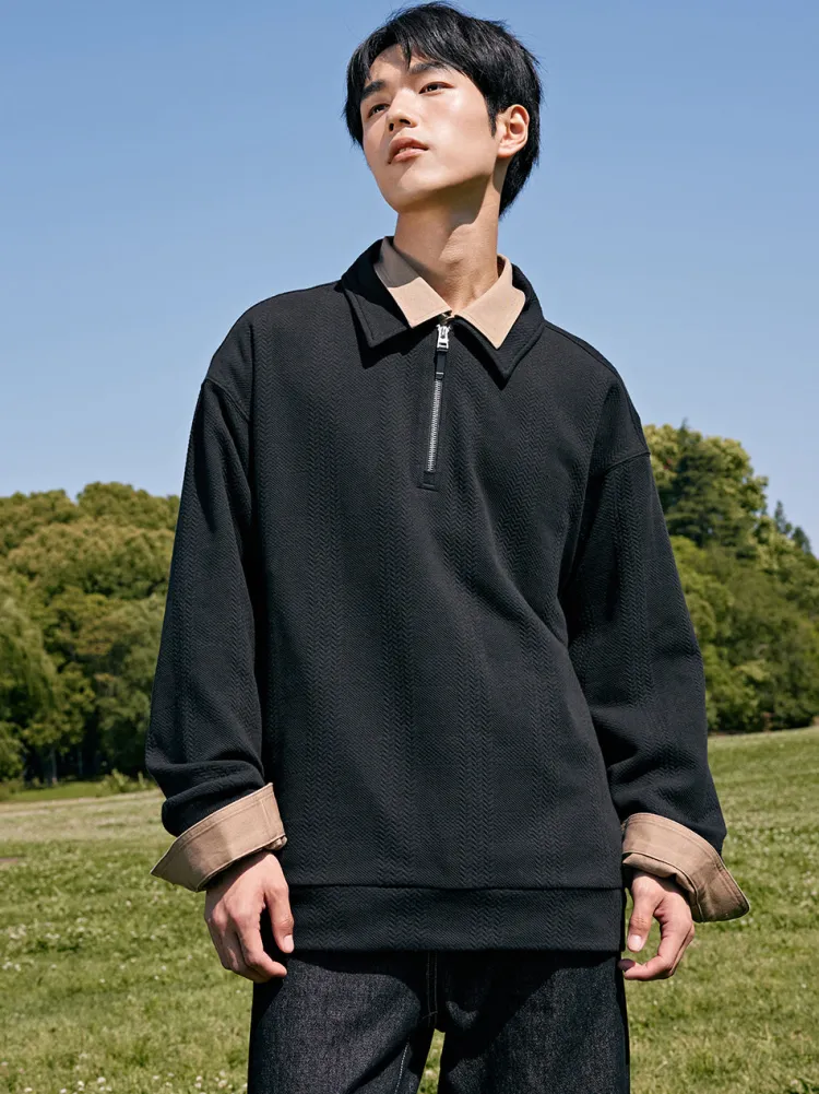 men_half_cardigan_sweater_2.webp SEMIR Men Half Cardigan Sweater