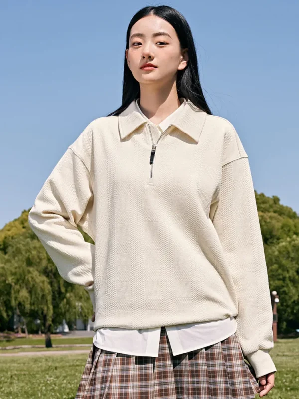 SEMIR Men Half Cardigan Sweater