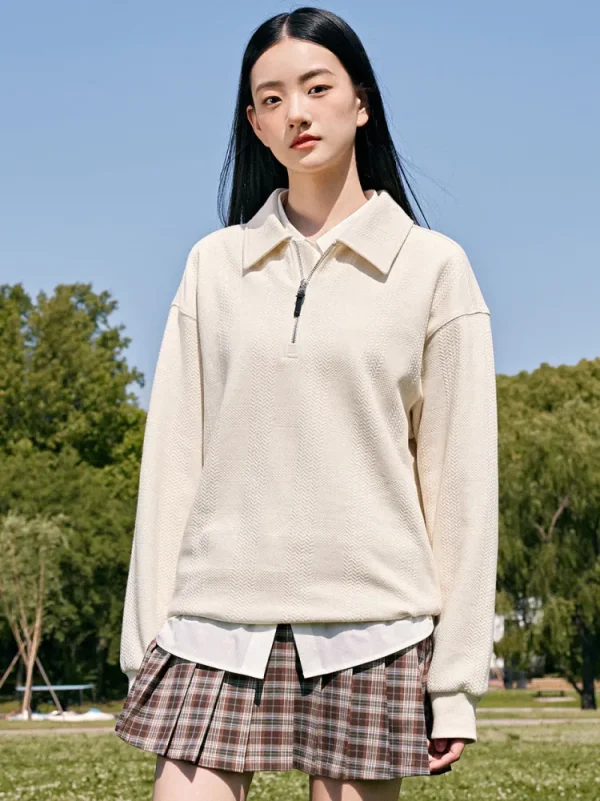 SEMIR Men Half Cardigan Sweater