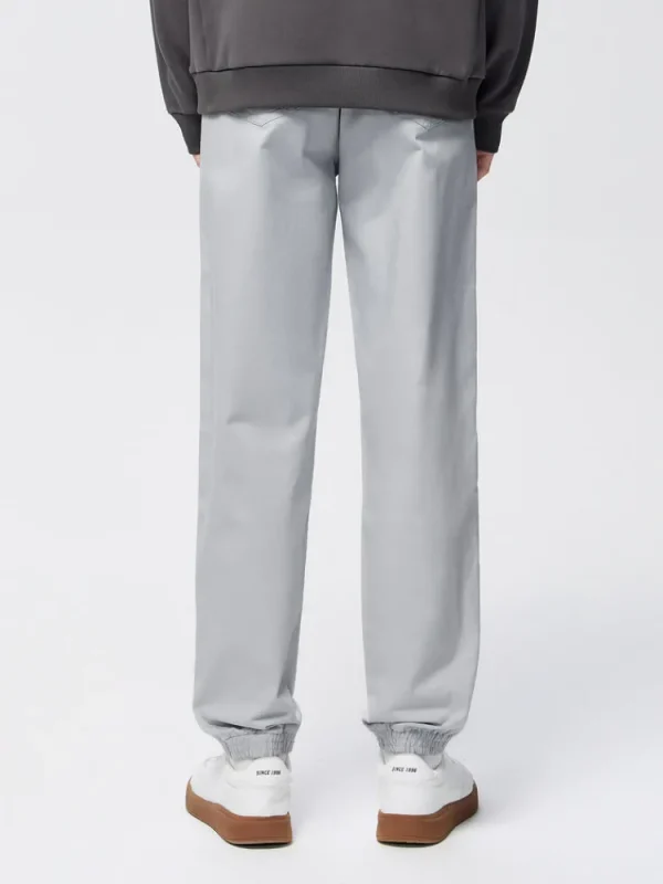 SEMIR Men's Brushed Stretch Twill Solid Colour Woven Jogging Pants
