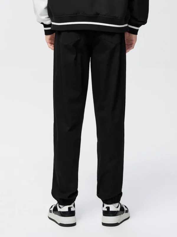 SEMIR Men's Brushed Stretch Twill Solid Colour Woven Jogging Pants