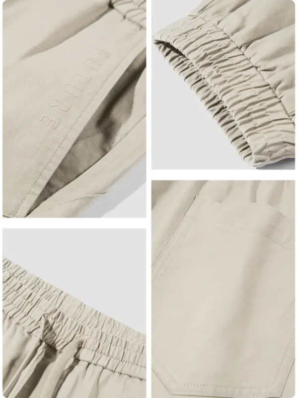 SEMIR Men's Brushed Stretch Twill Solid Colour Woven Jogging Pants