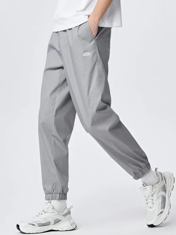 SEMIR Men's Cotton Comfortable Cool Antibacterial Woven Jogging Pants