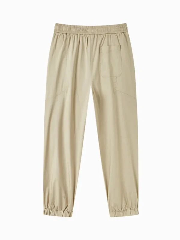 SEMIR Men's Cotton Comfortable Cool Antibacterial Woven Jogging Pants