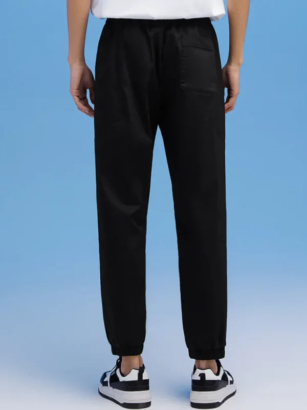 SEMIR Men's Cotton Comfortable Cool Antibacterial Woven Jogging Pants