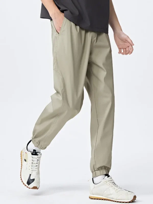 SEMIR Men's Cotton Comfortable Cool Antibacterial Woven Jogging Pants