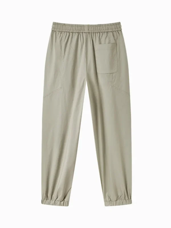 SEMIR Men's Cotton Comfortable Cool Antibacterial Woven Jogging Pants