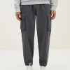 SEMIR Men's Cotton-Polyester Stretch Twill Loose Cargo Pants