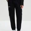 SEMIR Men's Cotton-Polyester Stretch Twill Loose Cargo Pants