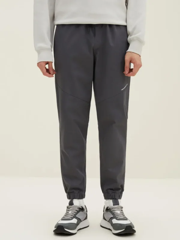 SEMIR Men's Cotton-Polyester Stretch Twill Monogram Fitted Woven Jogging Pants