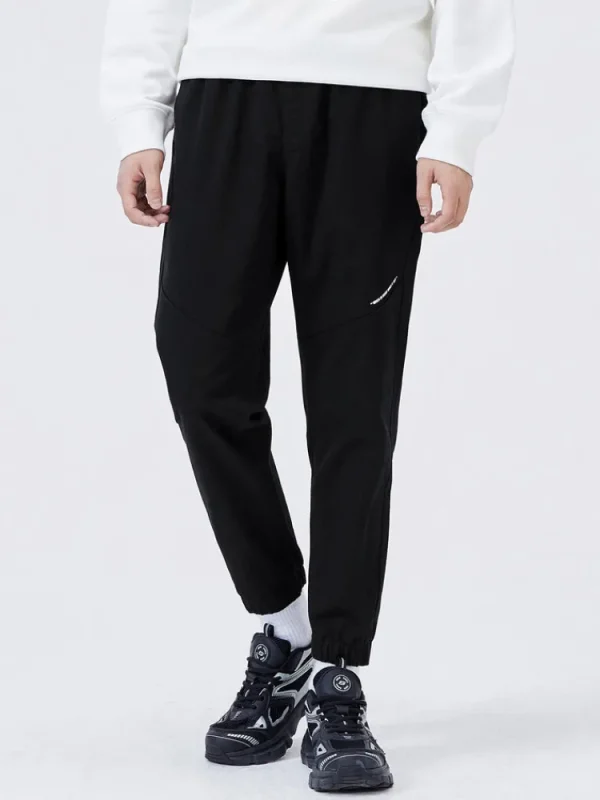 SEMIR Men's Cotton-Polyester Stretch Twill Monogram Fitted Woven Jogging Pants