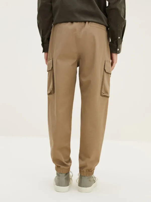 SEMIR Men's Cotton-Polyester Stretch Twill Loose Cargo Pants