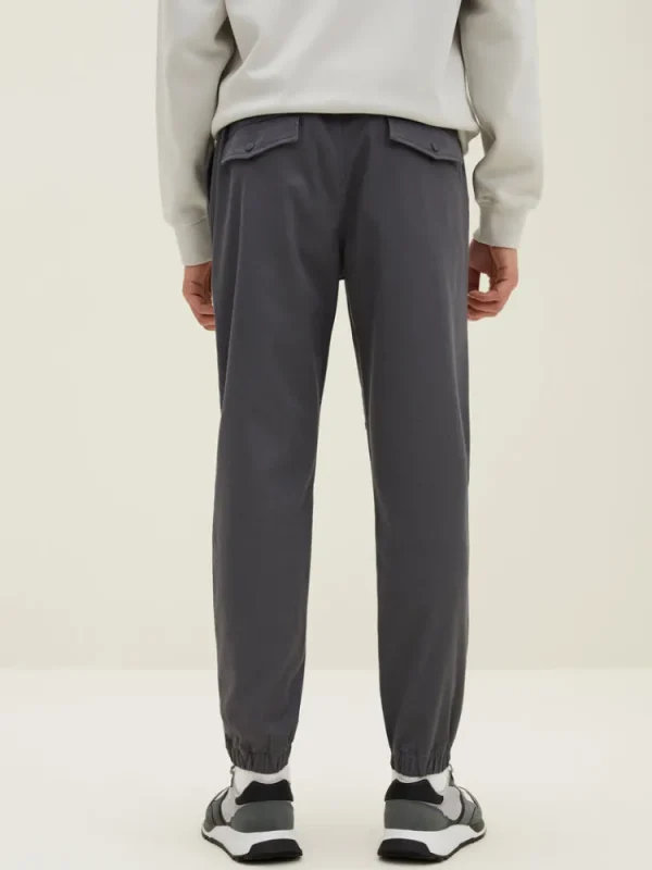 SEMIR Men's Cotton-Polyester Stretch Twill Monogram Fitted Woven Jogging Pants
