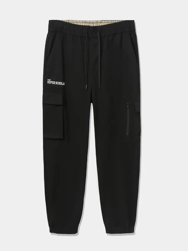 SEMIR Men's Cotton-Polyester Stretch Twill Loose Cargo Pants