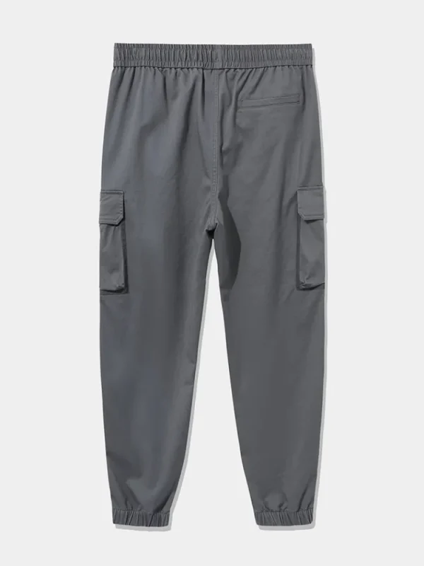 SEMIR Men's Cotton-Polyester Stretch Twill Loose Cargo Pants