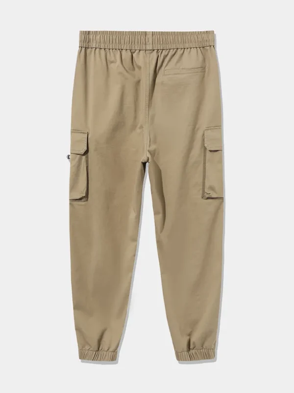 SEMIR Men's Cotton-Polyester Stretch Twill Loose Cargo Pants