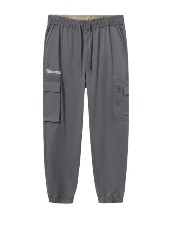 SEMIR Men's Cotton-Polyester Stretch Twill Loose Cargo Pants