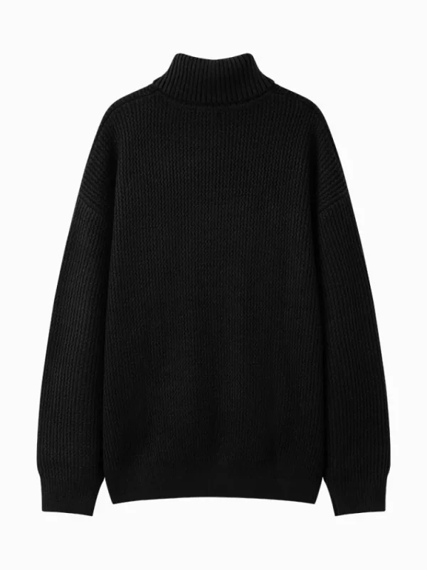 SEMIR Men's cream turtleneck sweater