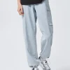 SEMIR Men's Denim Comfort Cool Straight Pants