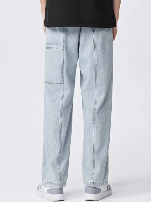 SEMIR Men's Denim Comfort Cool Straight Pants