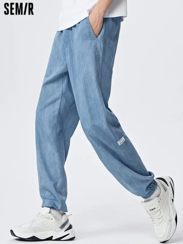 SEMIR Men's Denim Cool Jogging Pants
