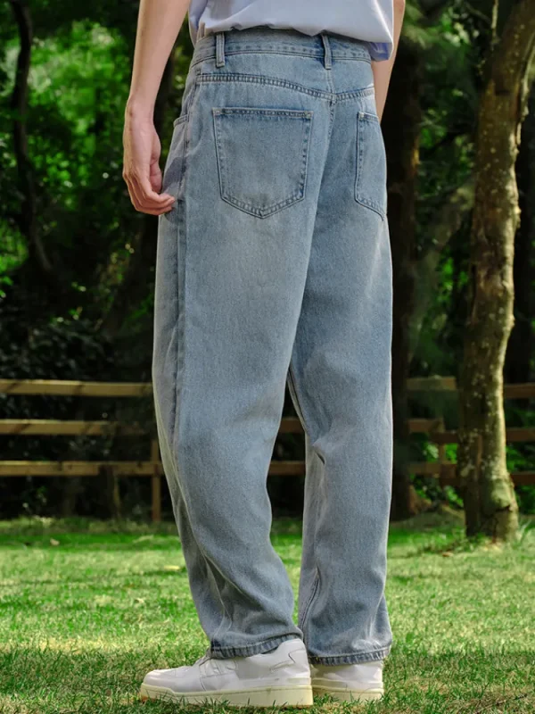 SEMIR Men's Denim Eco Lyocell Straight Pants