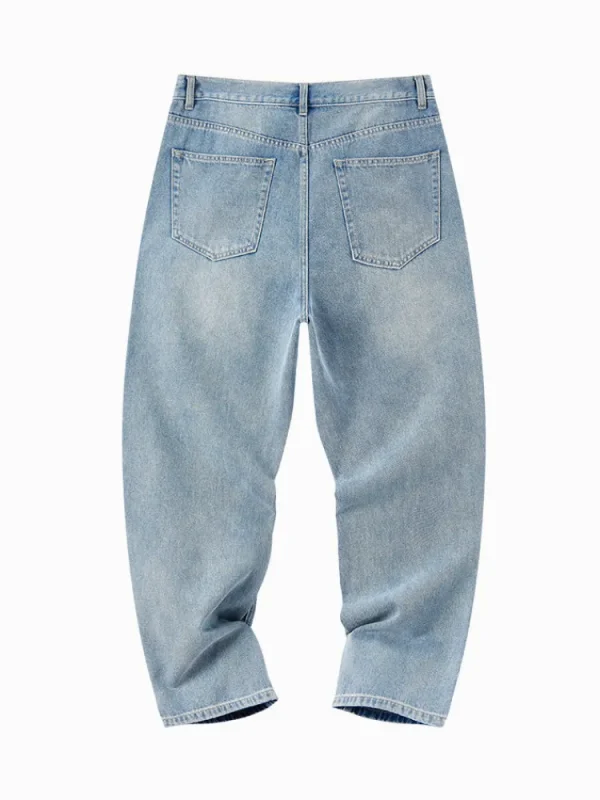 SEMIR Men's Denim Eco Lyocell Straight Pants