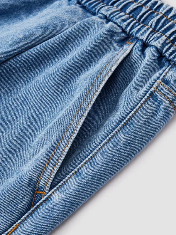 SEMIR Men's Denim Eco Lyocell Straight Pants