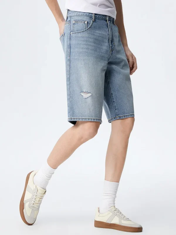 SEMIR Men's Denim Eco Lyocell Straight Pants