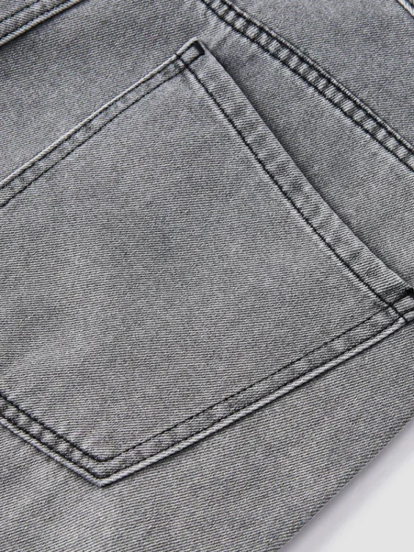 SEMIR Men's Denim Stretch Cool Straight Pants