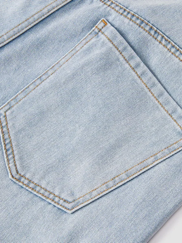 SEMIR Men's Denim Stretch Cool Straight Pants