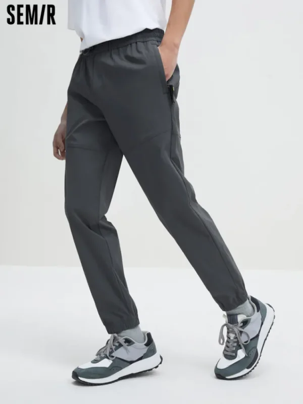 SEMIR Men's Easy-Care Fitted Woven Jogging Pants