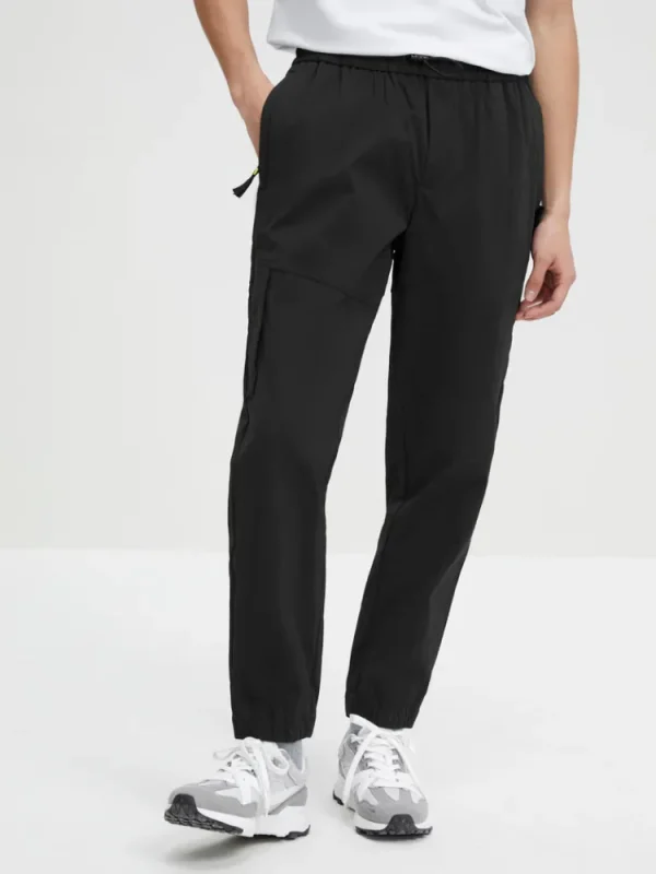 SEMIR Men's Easy-Care Fitted Woven Jogging Pants