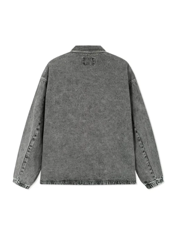 SEMIR Men's Eco-Friendly Lyocell Denim Contrast Monogram Loose Denim Jacket