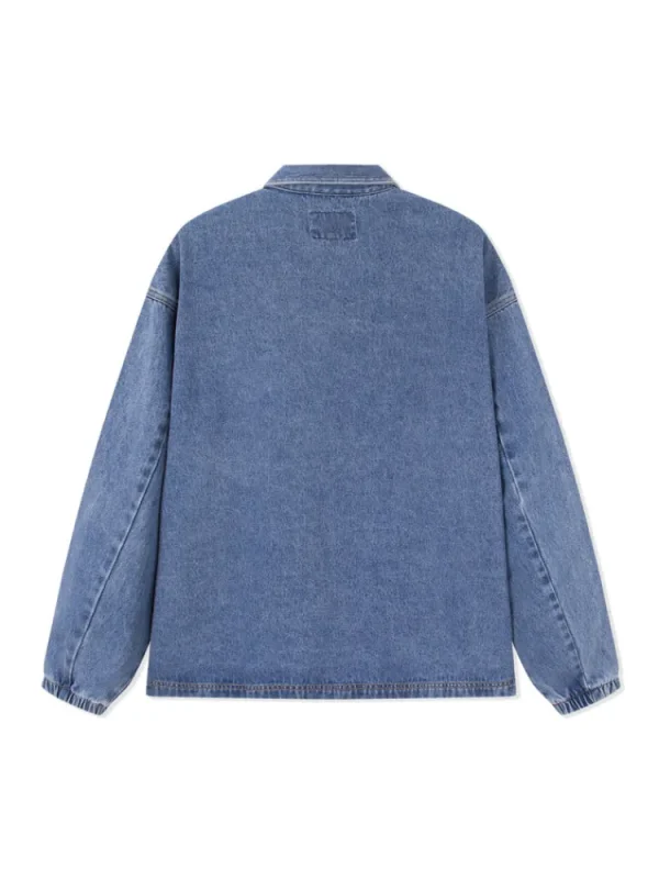 SEMIR Men's Eco-Friendly Lyocell Denim Contrast Monogram Loose Denim Jacket