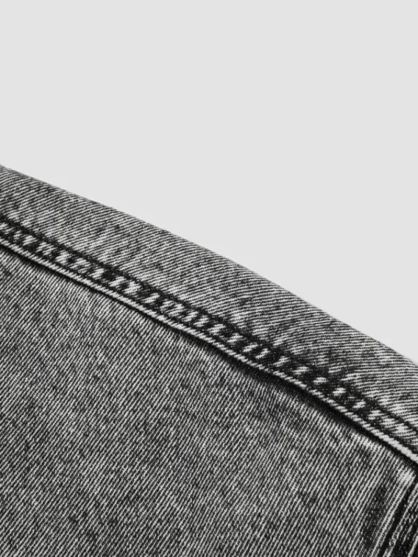 SEMIR Men's Eco-Friendly Lyocell Denim Contrast Monogram Loose Denim Jacket