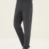 SEMIR Men's Faille Solid Colour Fitted Boot Cut Basic Pants