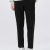 SEMIR Men's Faille Solid Colour Fitted Boot Cut Basic Pants