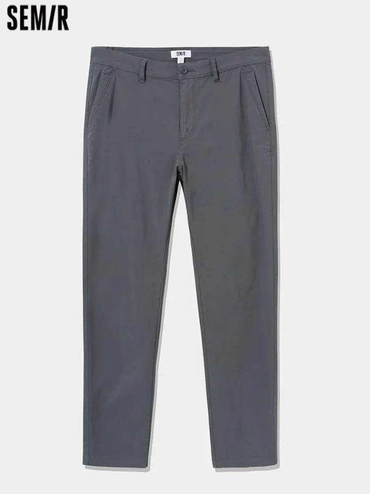 mens_faille_solid_colour__0-3.webp SEMIR Men's Faille Solid Colour Fitted Boot Cut Basic Pants