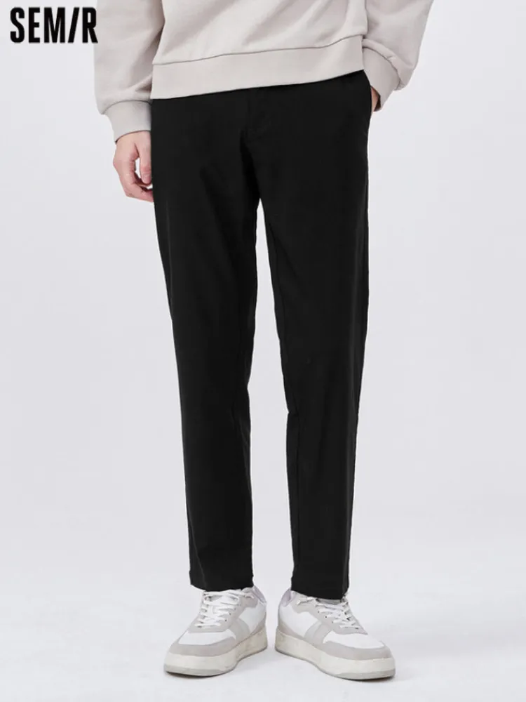 mens_faille_solid_colour__0.webp SEMIR Men's Faille Solid Colour Fitted Boot Cut Basic Pants