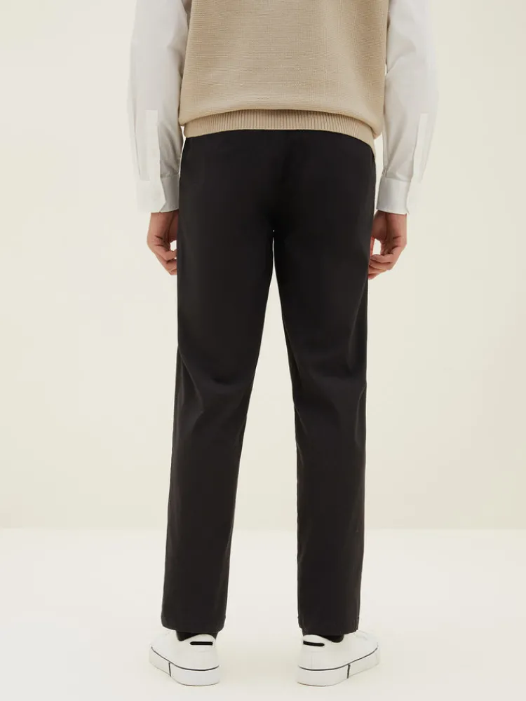 mens_faille_solid_colour__2-2.webp SEMIR Men's Faille Solid Colour Fitted Boot Cut Basic Pants